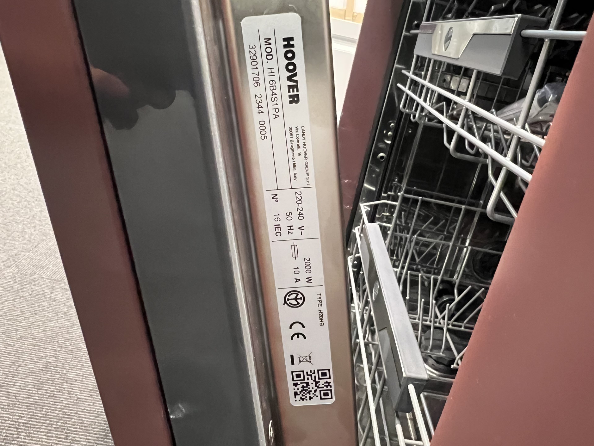 hoover tiskikoneen sarjanumero