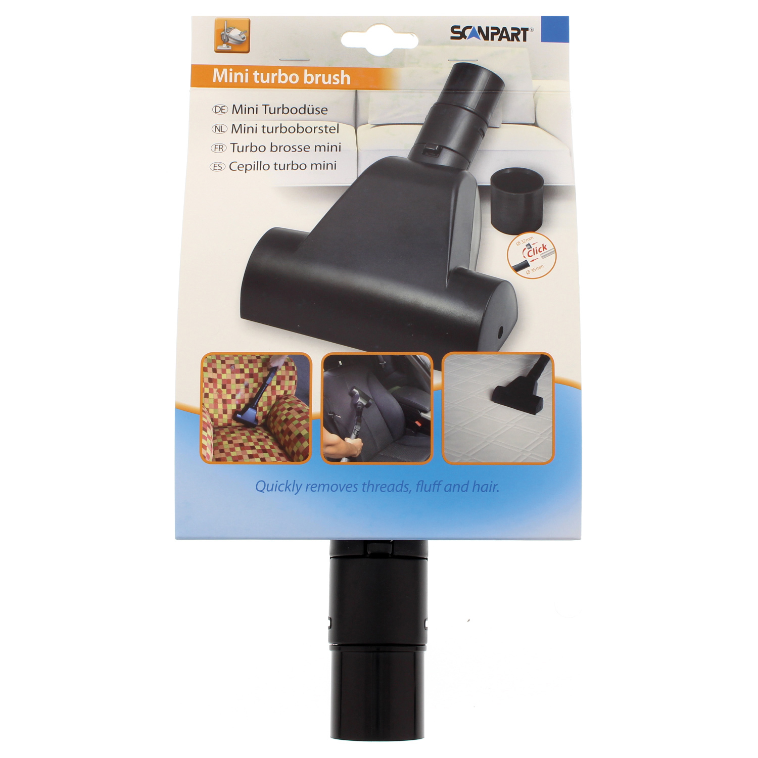 Scanpart miniturbosuulake AEG/Bosch/ Electrolux/Miele/Panasonic/Nilfisk/Siemens...