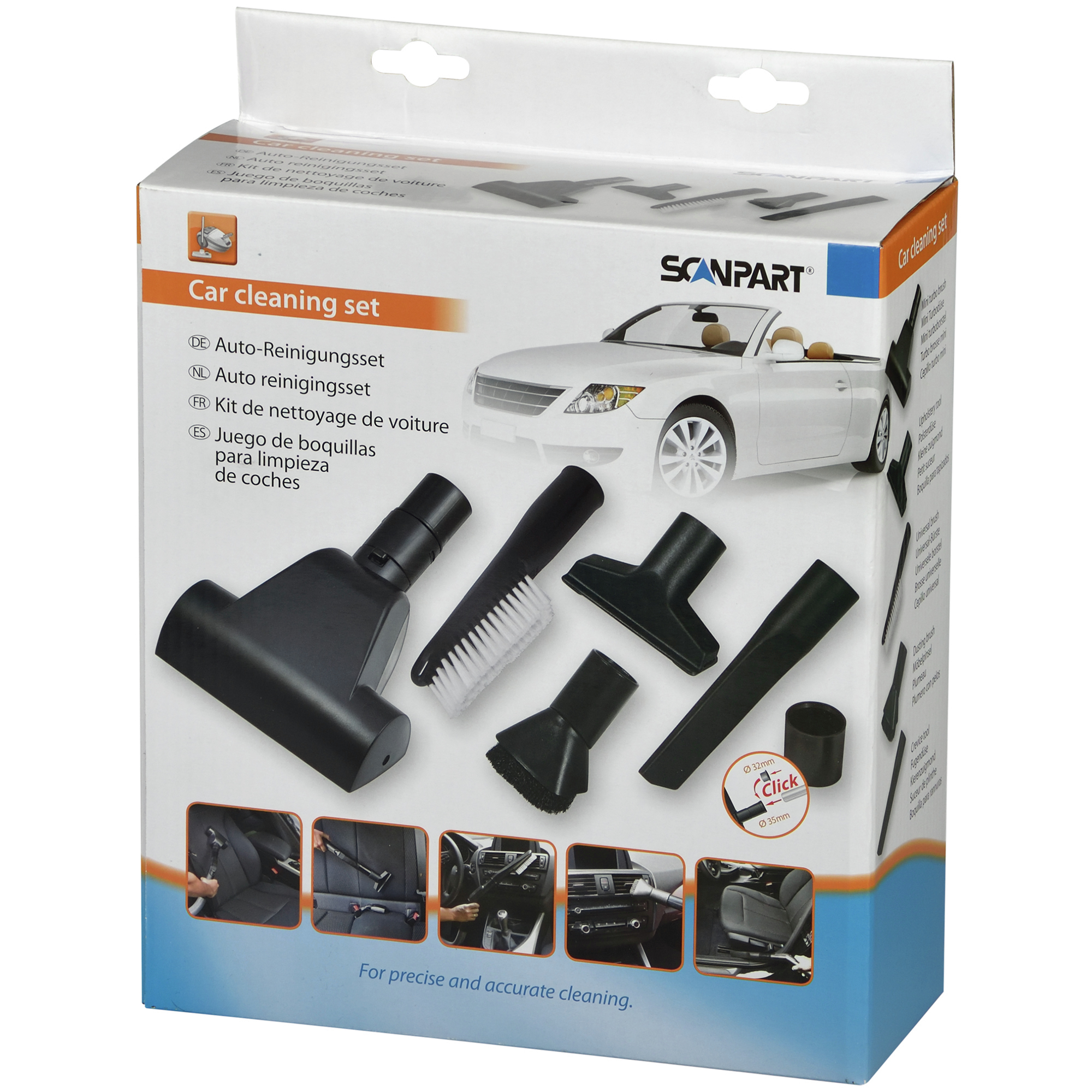 Scanpart autosuulakesarja Ø32+35mm AEG/Bosch/Electrolux/Miele...