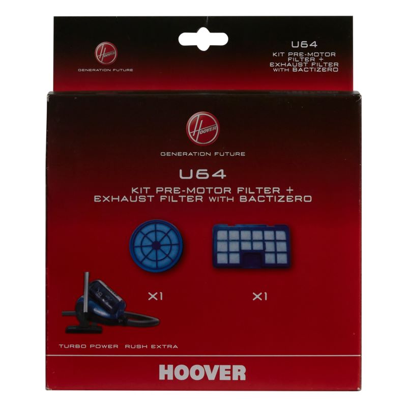 Hoover Suodatinpaketti U64 Turbo Power- ja Rush Extra-malleihin