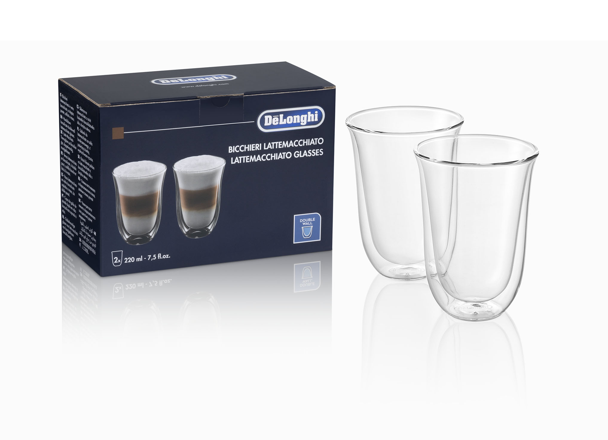 DeLonghi Latte Macciato lasi 220 ml, 2 kpl 