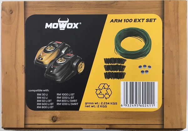 Mowox 100m Rajakaapelia, 5 liitintä 25 tappia Kaikkiin robottiruohonleikkurimalleihin