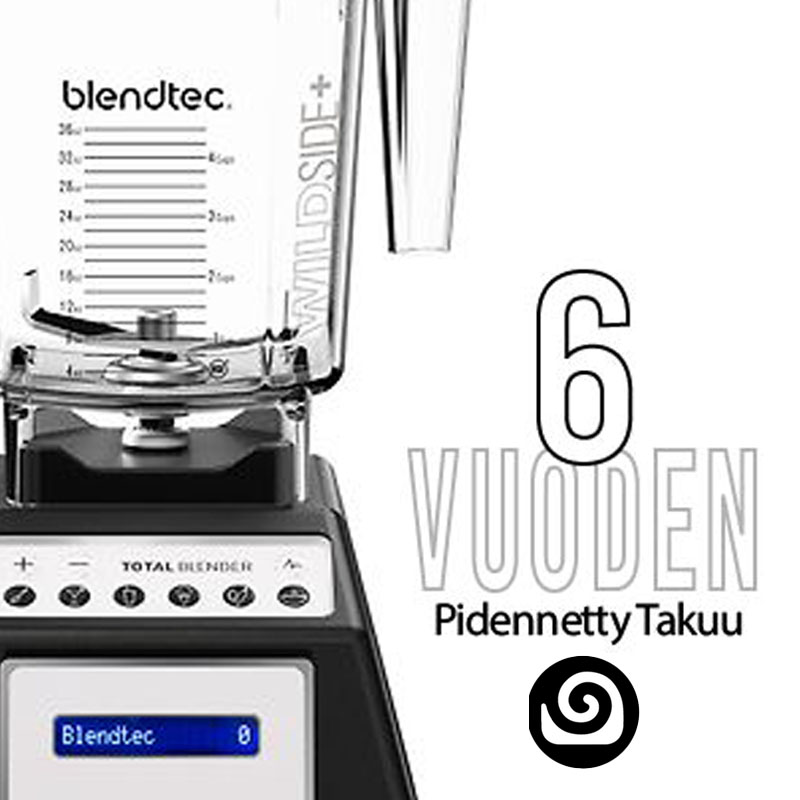 Blendtec-lisätakuu, 6 vuotta Total-mallille