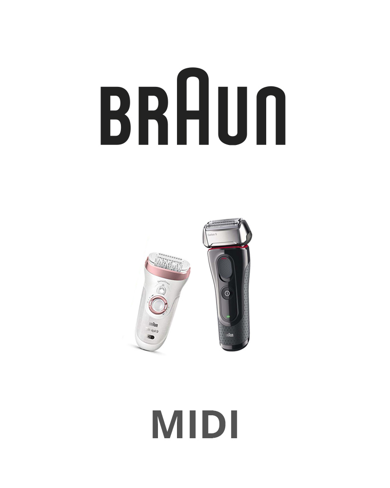 Braun epilaattori & partakoneen huoltopaketti Midi - Huolto Takuu 3 kk